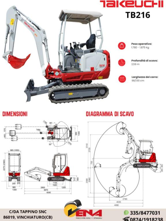 Takeuchi/Eurocomach TB216/18ZT Foto 2