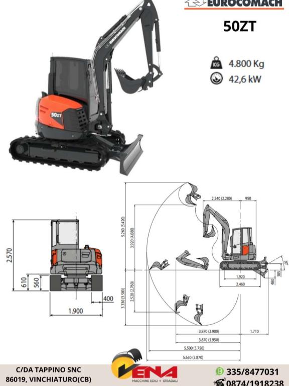 Eurocomach/TAKEUCHI 50ZT/TB260 Foto 1
