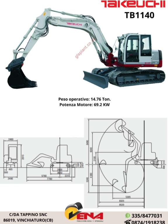Takeuchi TB1140 Foto 1